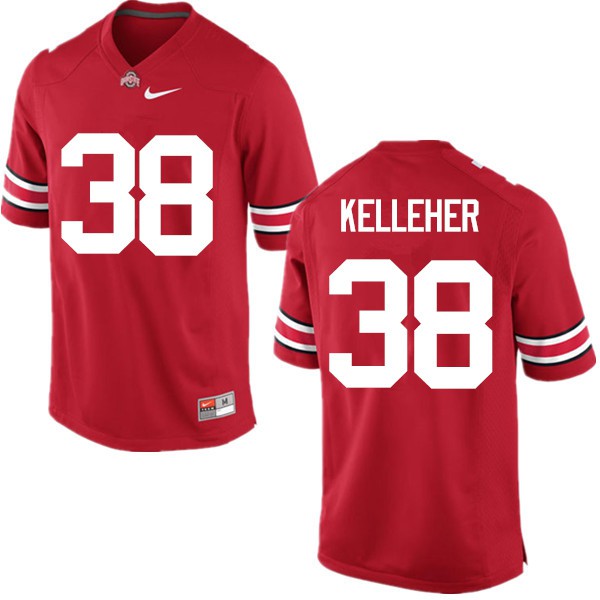 Ohio State Buckeyes #38 Logan Kelleher Men Stitch Jersey Red